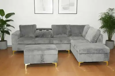 Corduroy Sectional Sofa, View more