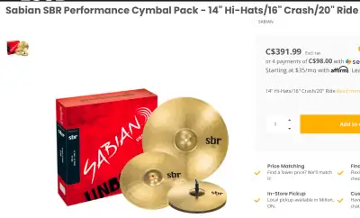 NEW - CYMBAL PACK, View more