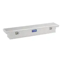 UWS 69" Truck Tool Box Low Profile Crossover Silver Slim-Line