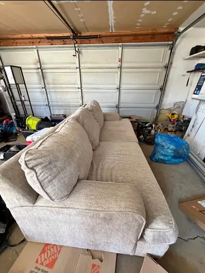 Big, very comfy couch About 8.5 feet long