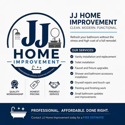 bathroom reno and home improvement , View more