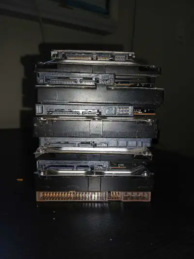 stack of hard drives , View more