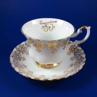 NEW “5oth Anniversary” Royal Albert Bone China Tea Cup Set