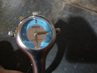 Woman's Jimmy Jovan watch - blue face with stainless steel body