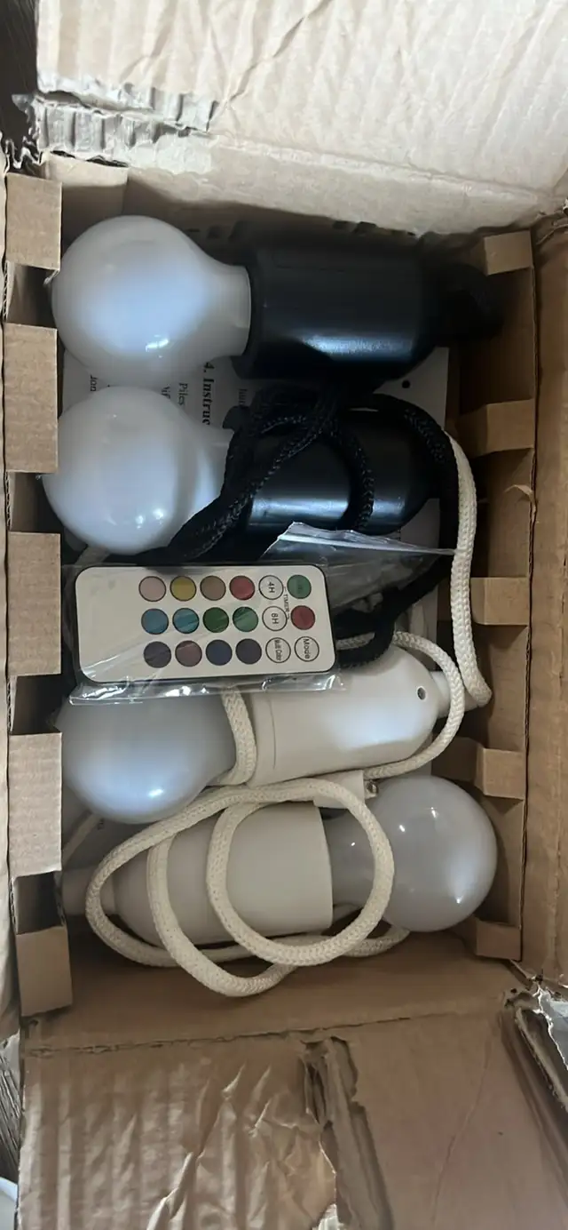 Multicolor Hanging LED Bulb Lights525306507172270081