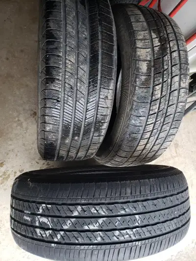 3 tires 225 60 17 all season in good condition. $25 each london east