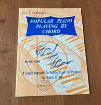 Vintage Carle Hodson’s Popular Piano Playing by Chord Book One