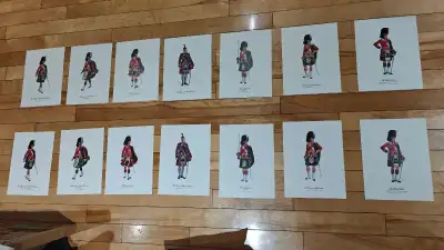 Hiram Walker Canada WW2 Army Highland Regiments Posters 1951, View more