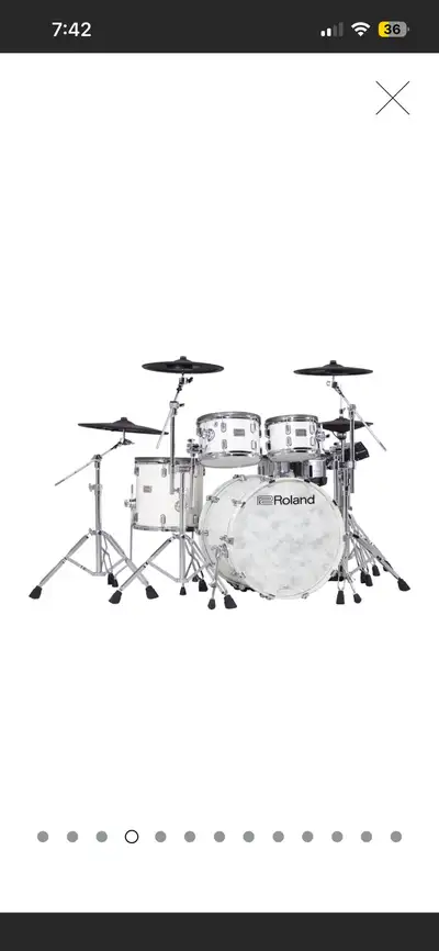 Roland VAD706 V-Drums Acoustic Design Kit with Hardware++, View more