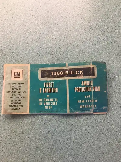 1968 Buick Owner’s Manual, View more