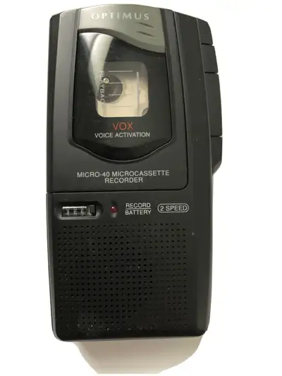 Optimus Micro 40 microcassette recorder, View more
