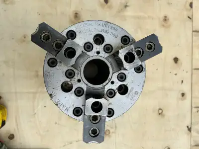 Hardinge sure grip cnc 3 jaw bolt on jaws hyd chuck, serial BE12, View more