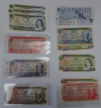 Mixed Lot Collection of 1970s Banknotes, Great Condition