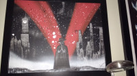 V for Vendetta Inspired Original Spray Painting -Mint Condition