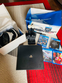 Sony playstation 4 Pro, VR bundle and 4 games