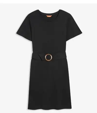 Joe Fresh Black Belted T-Shirt Dress - New - Large, View more