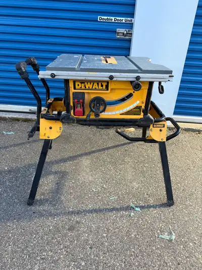 DEWALT 15 amp Corded 10-inch Portable Table Saw with Stand, View more
