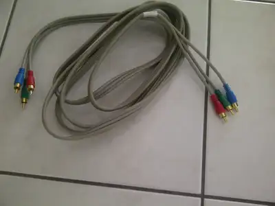 1 CABLE NEUF RGB 10 PIEDS LONG+6 CONNECTEURS PLAQUÉS OR: $10.00, View more