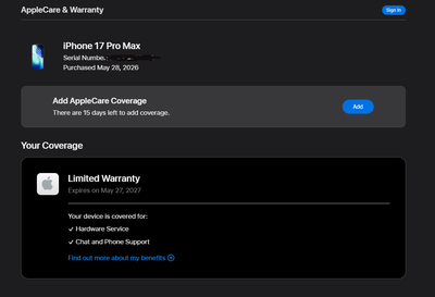 Blue iPhone 17 Pro Max 256GB - warranty May 2027, View more