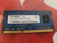 ELPIDA 2GB DDR3 / DDR3 1333 MHz PC3-10600S Laptop RAM