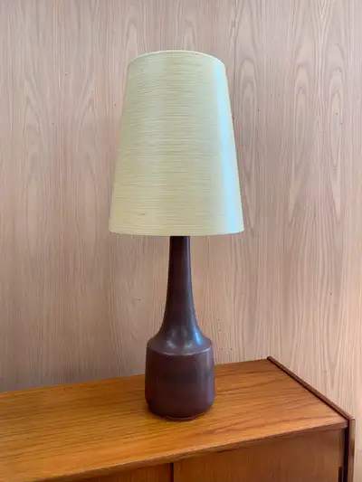1960s Canadian Ceramic and Fibreglass “Lotte” Lamp with Original, View more