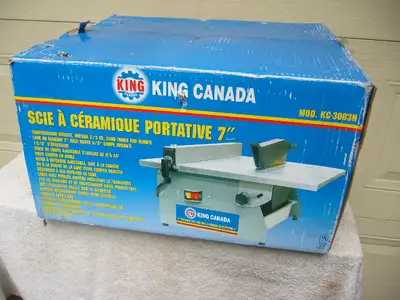Scie a eau 7po King Canada pour ceramique. Utiliser 1 fois., View more