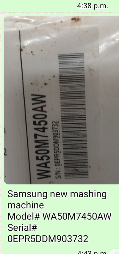 Samsung washer, top load, still in mfr's. packaging , brand new., View more