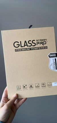 Ipad 5/6 glass screen protector (free ipad bag)
