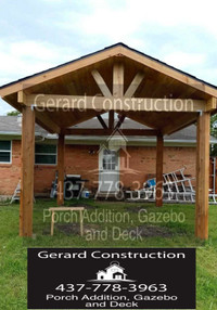 Gazebo,  porch adition,  patio cover, carport,  deck , fence,  