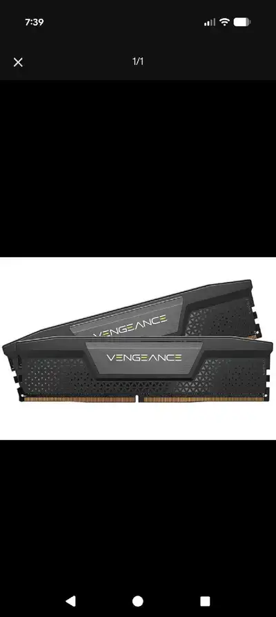 CORSAIR Vengeance DDR5 RAM 64GB (2x32GB) 5600MHz CL40 Intel XMP, View more