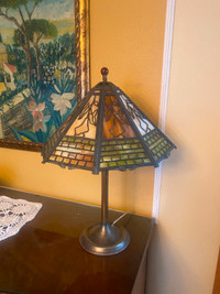 Lampe antique 1920s en brass a double ampoules ( AUBAINE!! )