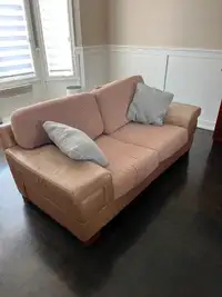 2 leather loveseats to give away to a family in need