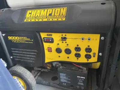 Champion Generator 9000/7200 perfect working condition never needed to use was started each year (3...