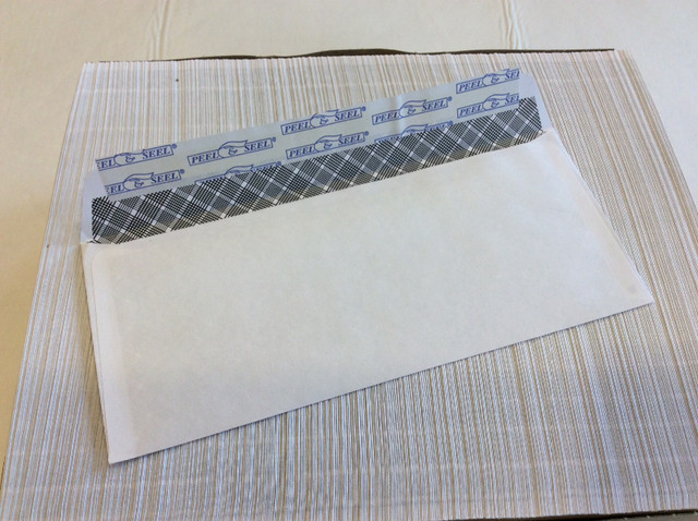 Mail Envelopes #10 Peel & Seal Windowless (1000 Pcs) 4"1/8x9"1/2 in Other Business & Industrial in Markham / York Region - Image 2