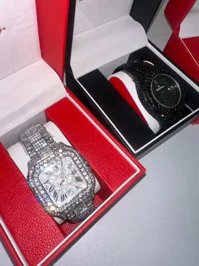 Iced-Out Cartier & AP Watches with Box – High Velocity Diamonds, View more