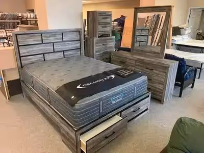 Dresser, mirror, chest, two night tables, and queen size bed including drawers… All for $1998 (mattr...