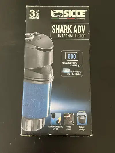 Sicce 600 Shark ADV Internal Filter - Brand New, View more