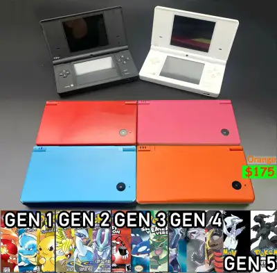 Nintendo DSi 《 Custom Firmware⎮650+ Games 》ALL POKEMON GEN 1-5, View more