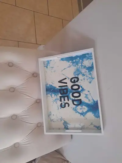 whitetray Good vibes inscription , View more