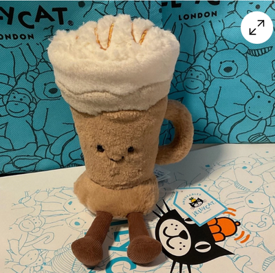 Amusable Latte Jellycat, a cute, soft and perfectly sized Jellycat in brand new condition. A perfect...