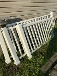 Vinyl Deck Railing -Used and Complete