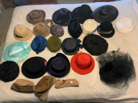 chapeau vintage pour femme en lot 50$