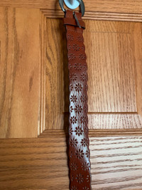 42 inch long Belt-Manmade top with genuine leather lining