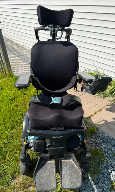 Power chair with patient assist allows patient to drive or can switch so the person with you can dri...