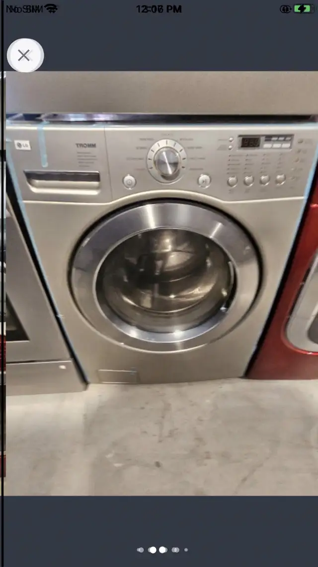 LG 27 w front load washer stackable grey  in Washers & Dryers in Mississauga / Peel Region - Image 2