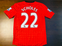 2012-2013 - Manchester United Home Soccer Jersey - Scholes - M