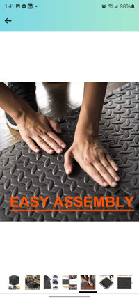 Walsai Exercise Mats Puzzle Foam Mats Gym Flooring Mat Cover 20 