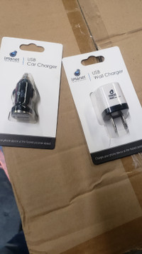 Blister Pack Wall &amp; Car USB charging ports $0.10 ea pc