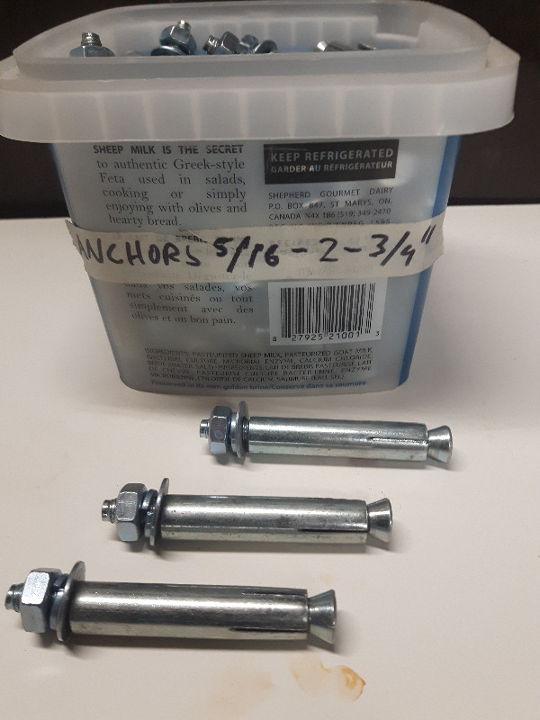 Hex Head Sleeve Anchors 5/16" x 2-3/4" in Hardware, Nails & Screws in City of Toronto - Image 4