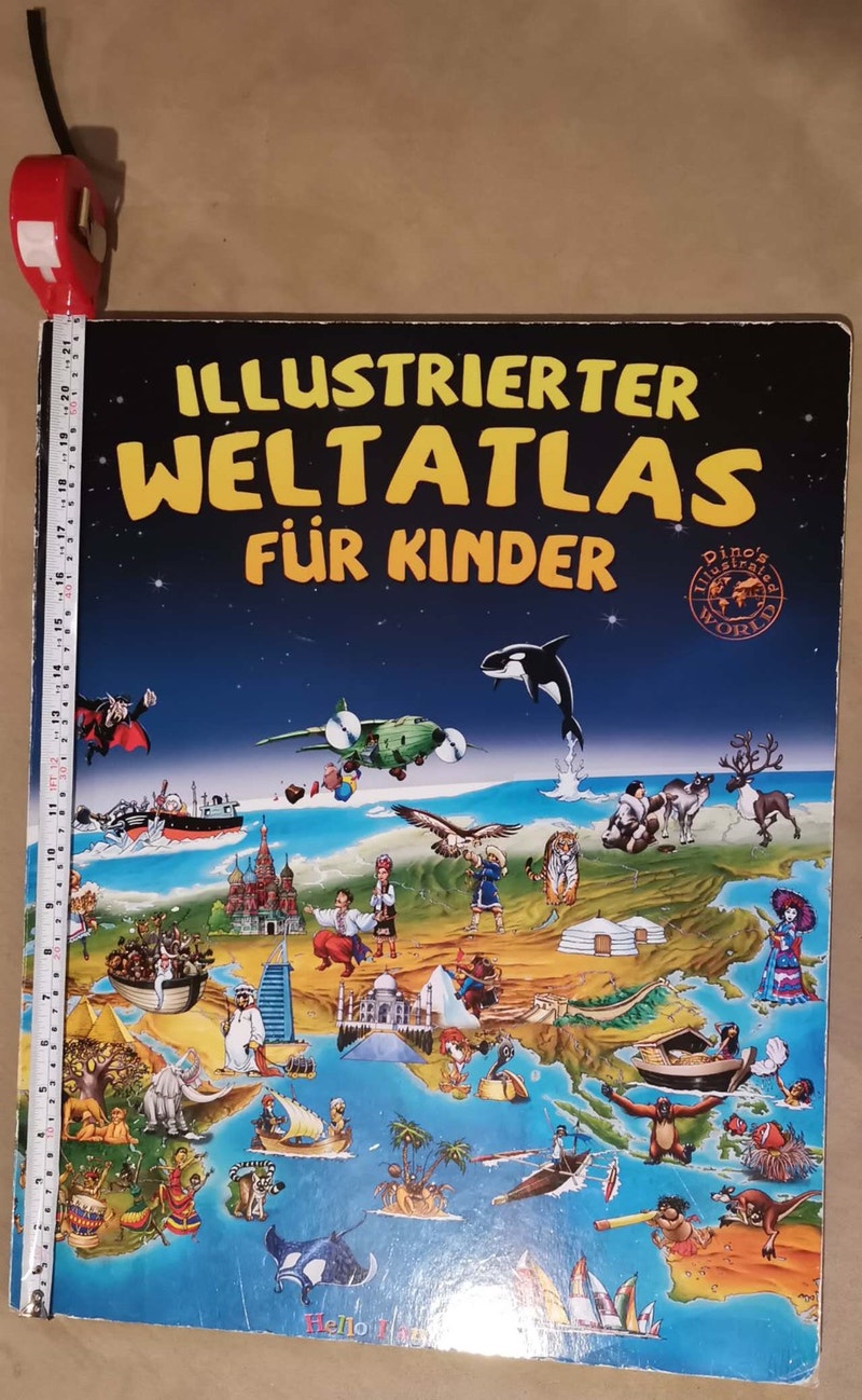 Carte du monde atlas world map in german weltatlas livres jeunesse et